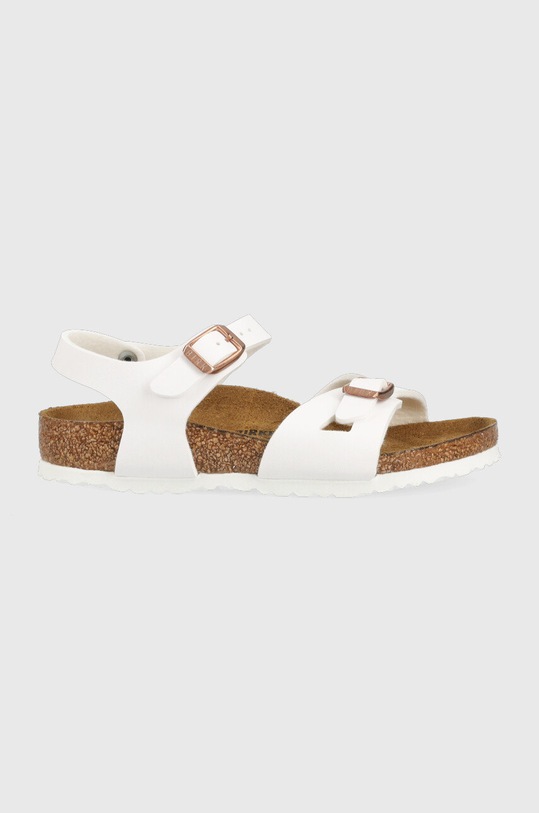 Birkenstock sandały dziecięce Rio imitacja skóry licowej biały 1024374.30.35