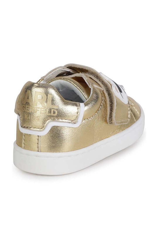 Dziewczynka Karl Lagerfeld sneakersy skórzane dziecięce Z09005.28.30 złoty