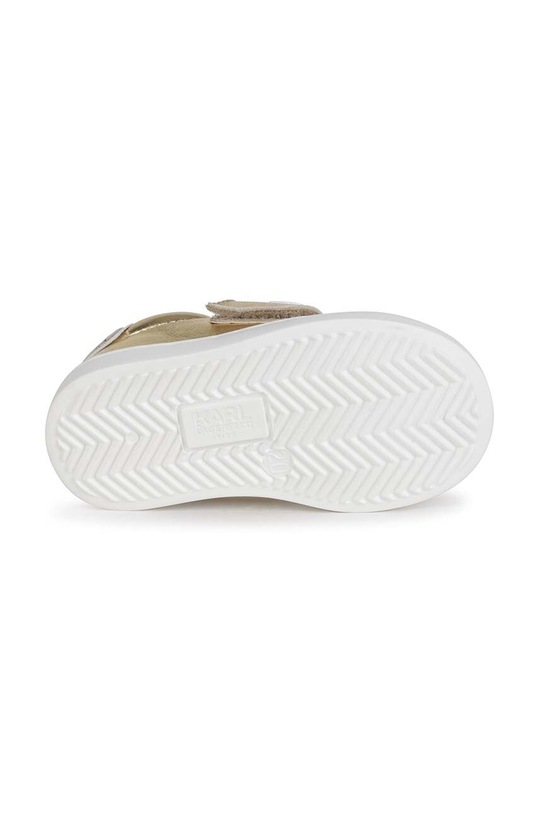 Karl Lagerfeld sneakersy skórzane dziecięce złoty Z09005.28.30