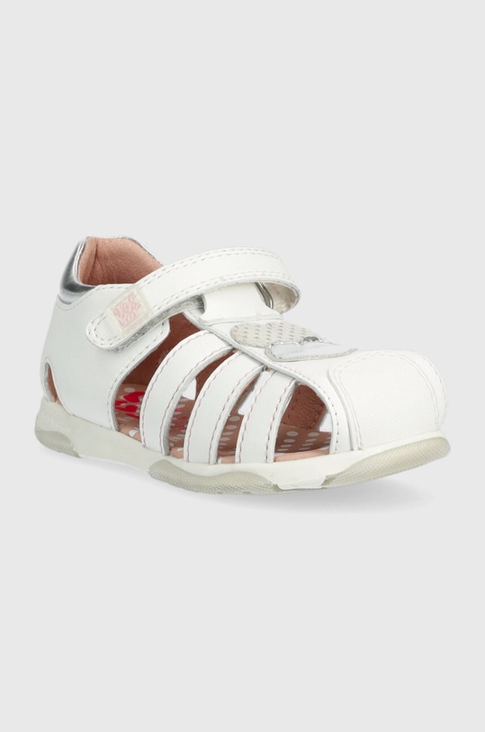 Garvalin sandały skórzane dziecięce 232310.24.27 biały SS23