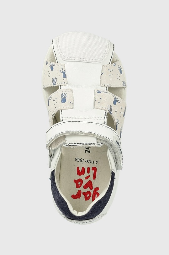 Dětské kožené sandály Garvalin bílá 232602