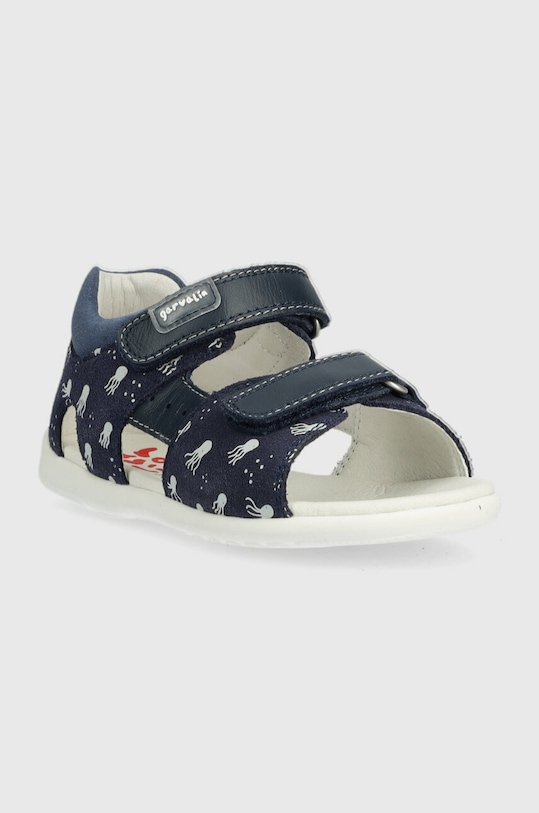 Dětské kožené sandály Garvalin 232603 námořnická modř SS23
