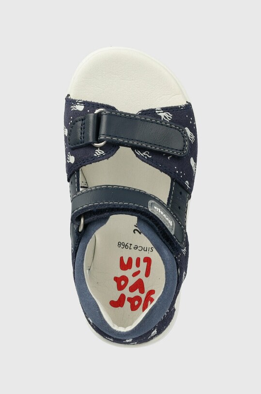 Garvalin sandale din piele pentru copii bleumarin 232603