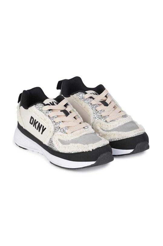 Detské tenisky Dkny imitácia kože sivá D39106.36.39