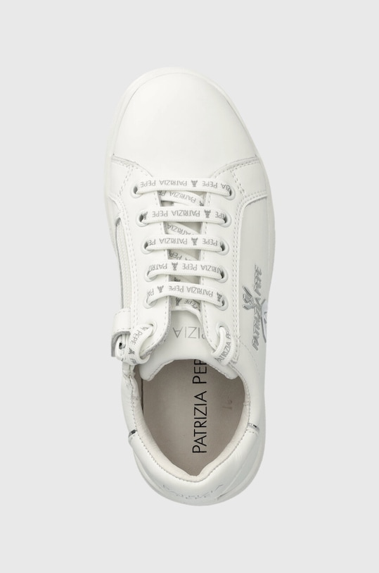 Kožené tenisky Patrizia Pepe Girl biela PPJ210.31.34