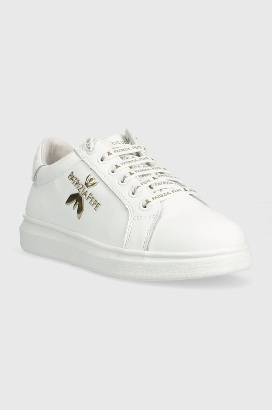 Детски кожени маратонки Patrizia Pepe Girl PPJ210.31.34 бежов SS24