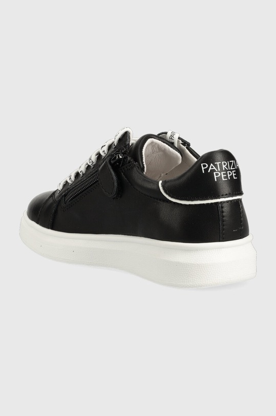 Obuwie Patrizia Pepe Girl sneakersy skórzane PPJ210.31.34 czarny