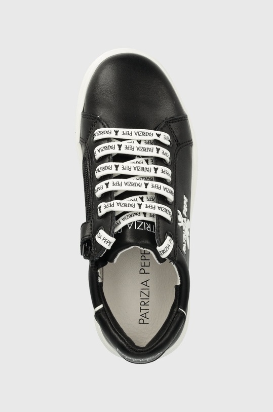 Patrizia Pepe Girl sneakersy skórzane czarny PPJ210.31.34