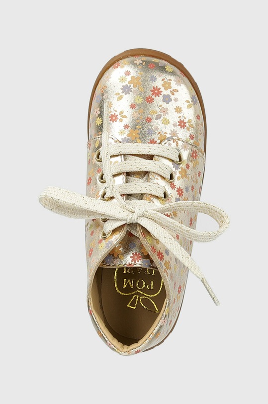 Pom D'api półbuty skórzane dziecięce złoty O1AFAZ0410.24.25