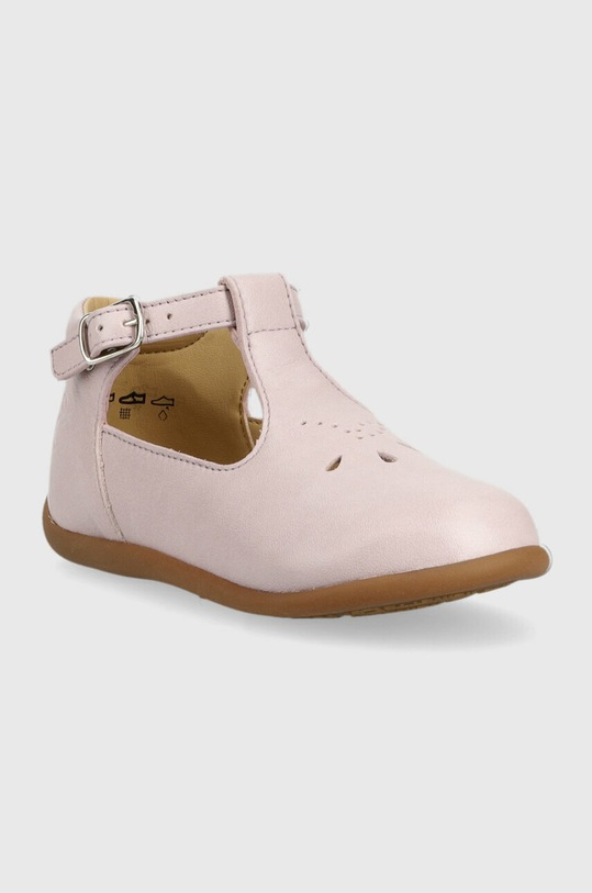Pom D'api balerini din piele pentru copii O1ALAA0402.24.25 roz SS23