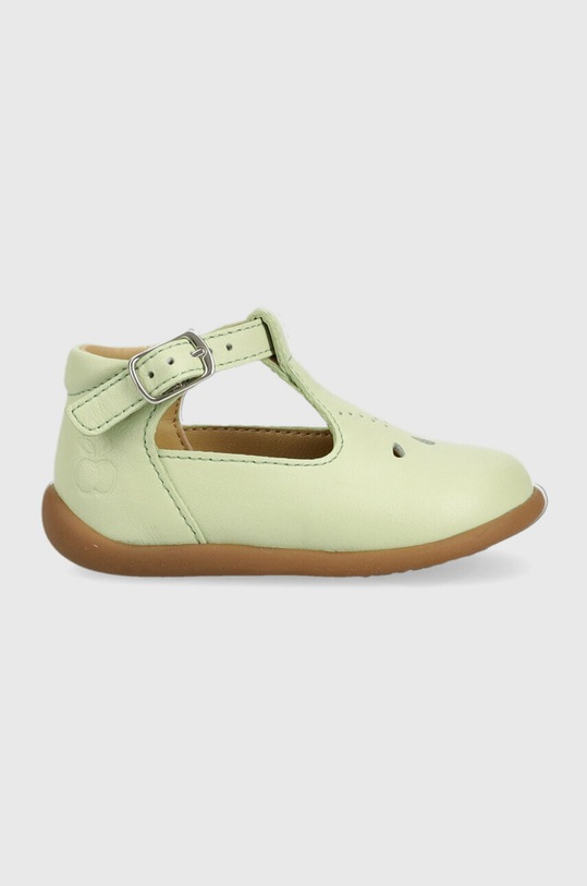 Pom D'api balerini din piele pentru copii Produs pentru bebe verde O1ALAA0403.18.23