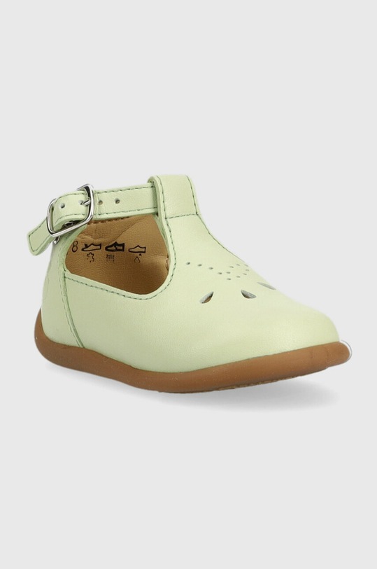 Pom D'api balerini din piele pentru copii O1ALAA0403.18.23 verde SS23