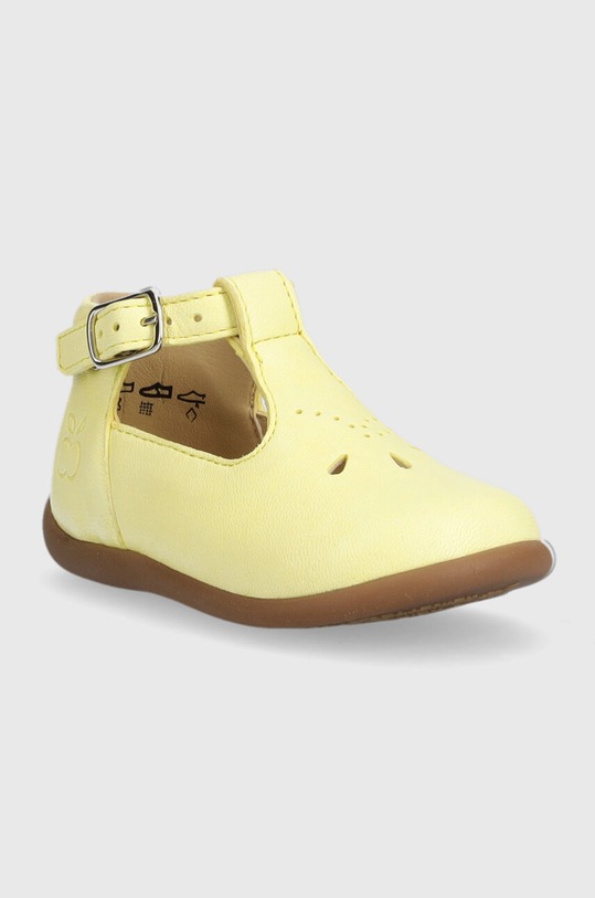 Pom D'api balerini din piele pentru copii O1ALAA0404.18.23 galben SS23