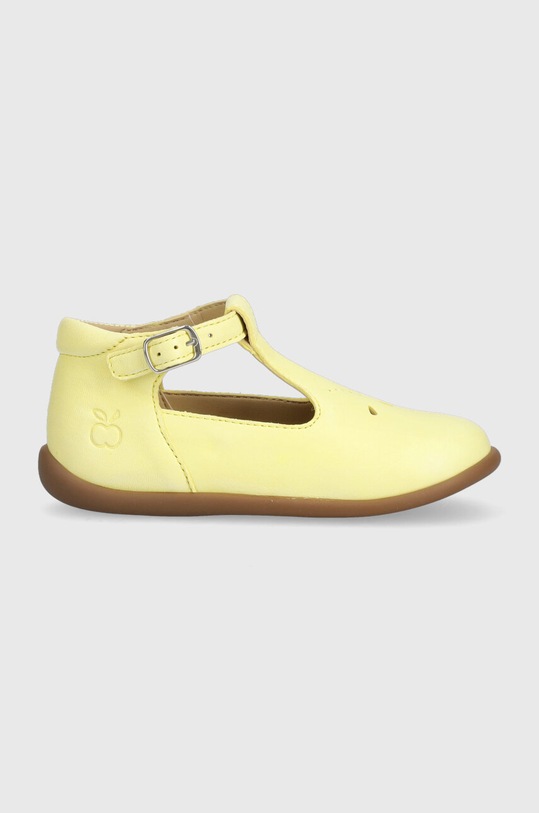 Pom D'api balerini din piele pentru copii galben O1ALAA0404.24.25