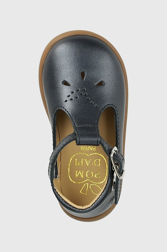 Pom D'api balerini din piele pentru copii bleumarin O1ALAV04R2.18.23