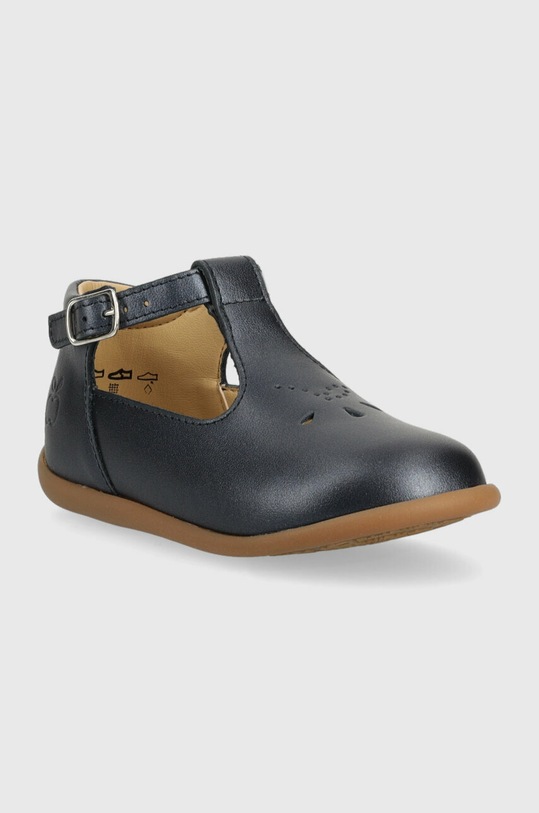 Pom D'api balerini din piele pentru copii O1ALAV04R2.24.25 bleumarin SS23