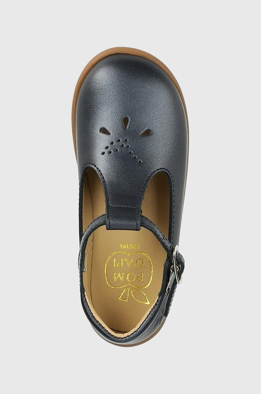 Pom D'api balerini din piele pentru copii bleumarin O1ALAV04R2.24.25