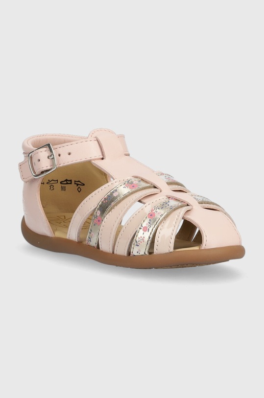 Pom D'api sandale din piele pentru copii O1AQAA0402.24.25 roz SS23