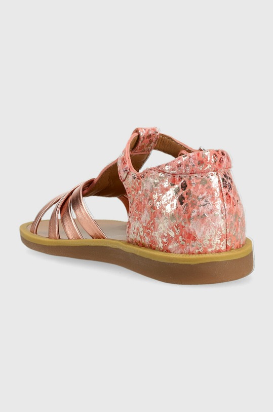 Дівчинка Дитячі шкіряні сандалі Pom D'api O1CCAB0401.24.27 рожевий