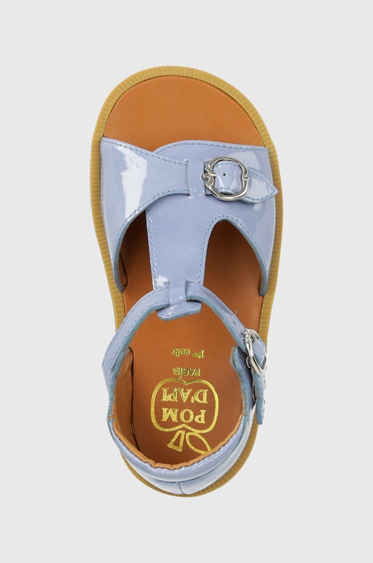 Pom D'api sandały skórzane dziecięce niebieski O1DEAG0403.24.27