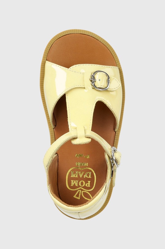 Pom D'api sandale din piele pentru copii galben O1DEAG0404.24.27