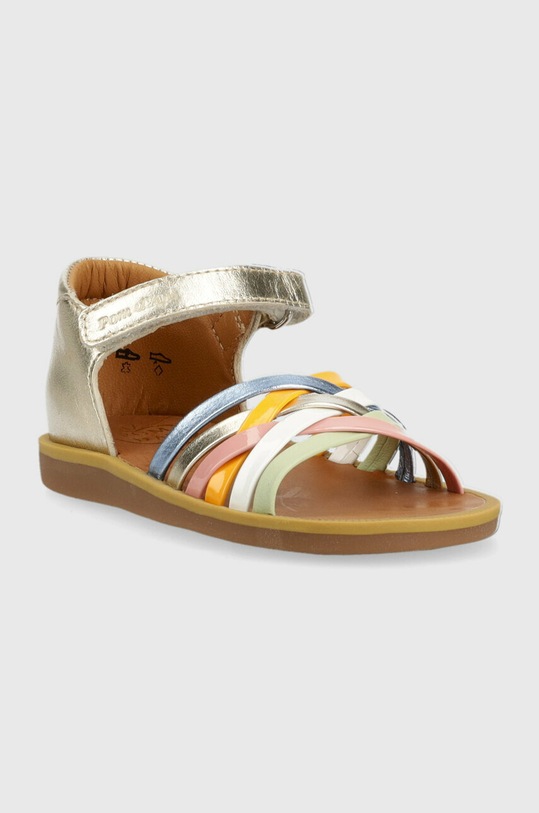 Pom D'api sandały skórzane dziecięce O1CSAB0402.24.27 złoty SS23