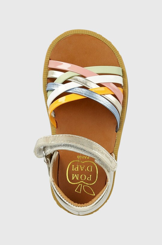 Pom D'api sandały skórzane dziecięce złoty O1CSAB0402.24.27