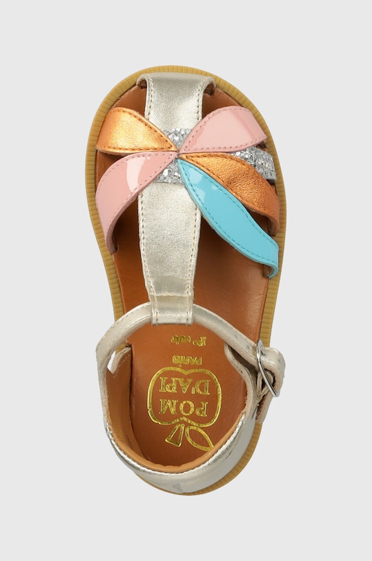 Pom D'api gyerekszandál bőrből ezüst O1CVAB0403.19.23