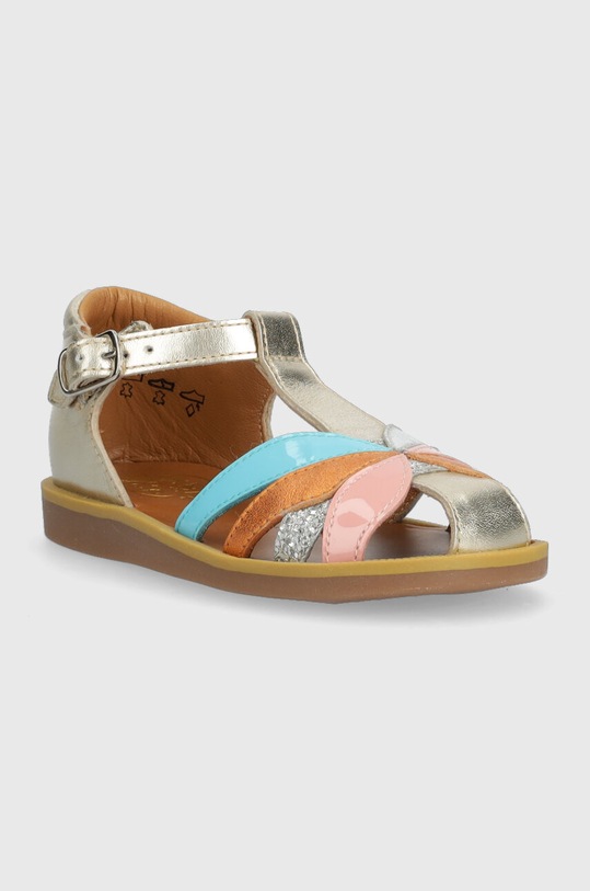Pom D'api sandale din piele pentru copii O1CVAB0403.24.27 argintiu SS23