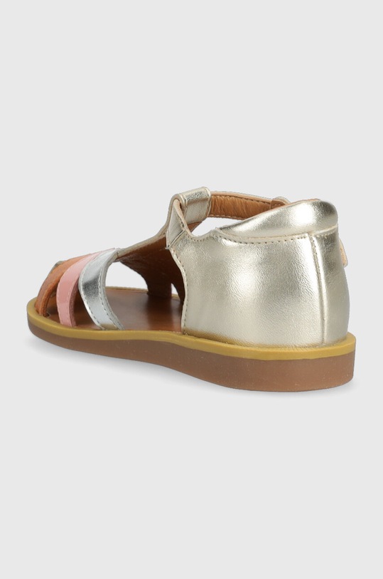 Fete Pom D'api sandale din piele pentru copii O1CVAB0403.24.27 argintiu