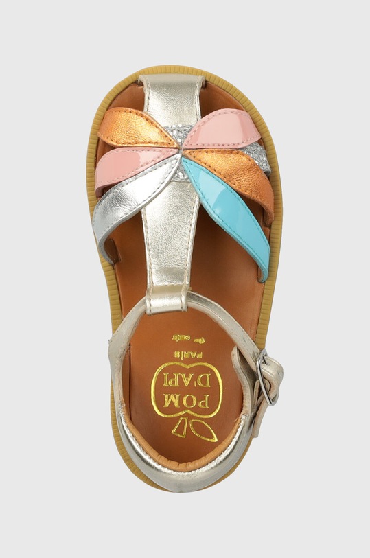 Pom D'api sandale din piele pentru copii argintiu O1CVAB0403.24.27