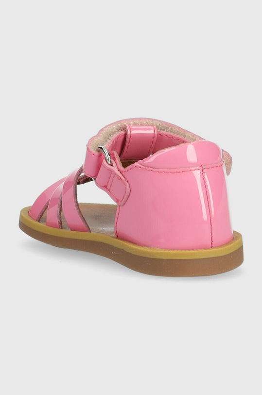 Κοριτσίστικα Παιδικά δερμάτινα σανδάλια Pom D'api O1CZAG0404.19.23 ροζ