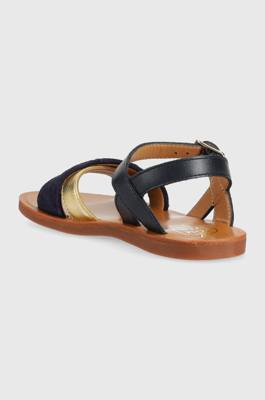 Lány Pom D'api gyerekszandál bőrből O1GHAB0401.28.30 sötétkék
