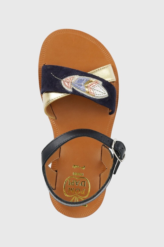 Pom D'api gyerekszandál bőrből sötétkék O1GHAB0401.28.30