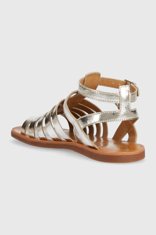 Fete Pom D'api sandale din piele pentru copii O1GLAM0401.35.40 argintiu
