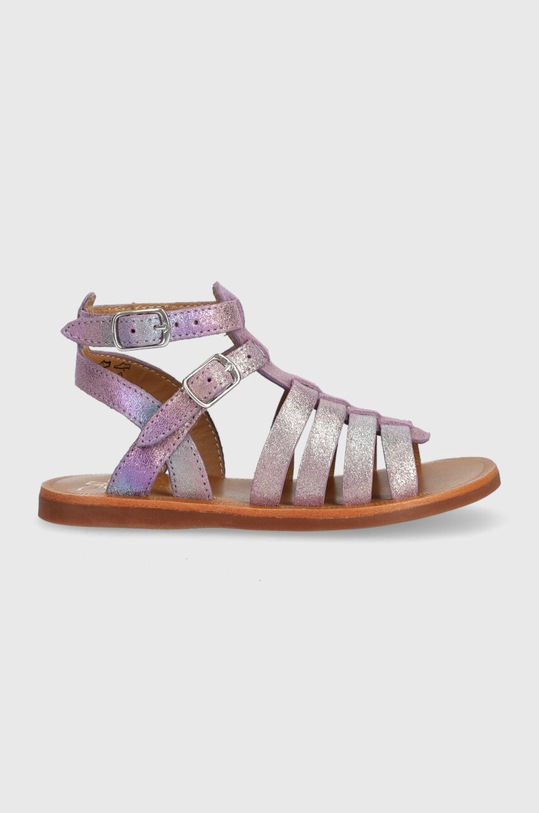 Pom D'api sandale din piele intoarsa pentru copii violet O1GLAN0402.24.27
