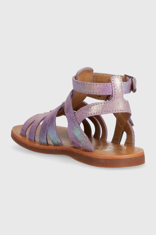 Fete Pom D'api sandale din piele intoarsa pentru copii O1GLAN0402.24.27 violet