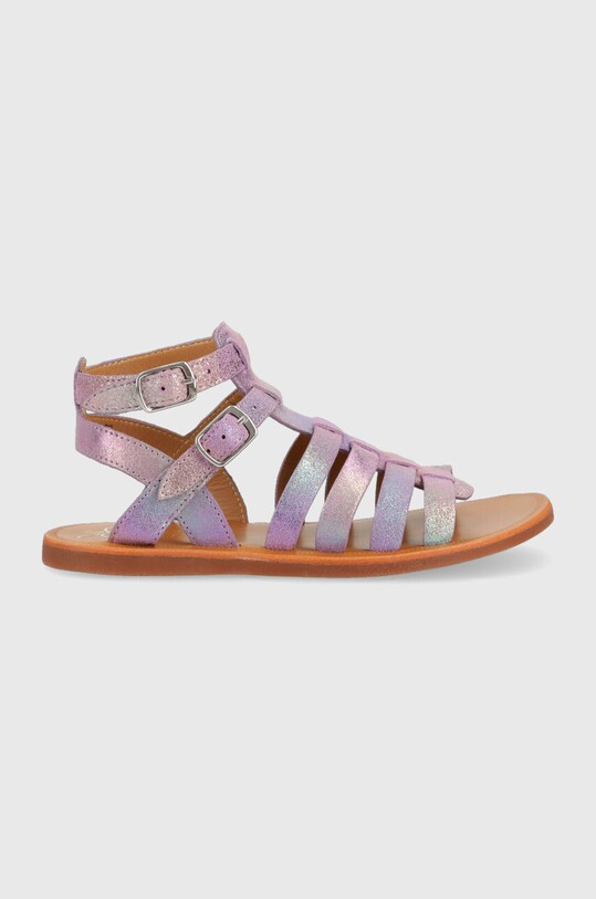 Pom D'api sandale din piele pentru copii violet O1GLAN0402.31.34
