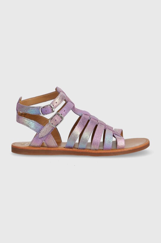 Pom D'api sandale din piele intoarsa pentru copii violet O1GLAN0402.35.40