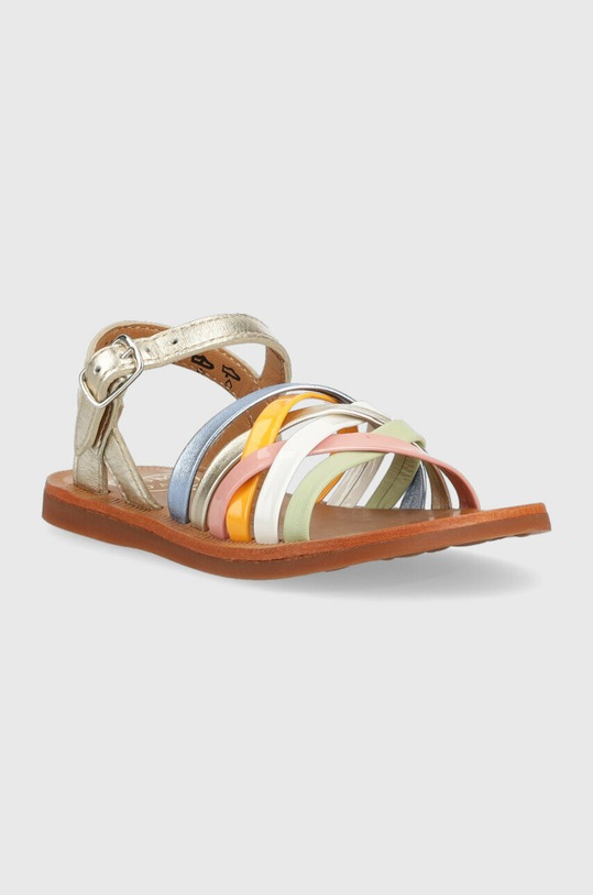 Pom D'api sandale din piele pentru copii O1GQCV0402.24.27 argintiu SS23