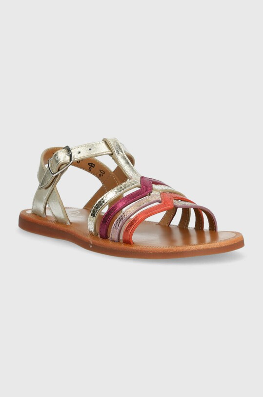 Pom D'api sandale din piele pentru copii O1GKAB0402.28.30 argintiu SS23
