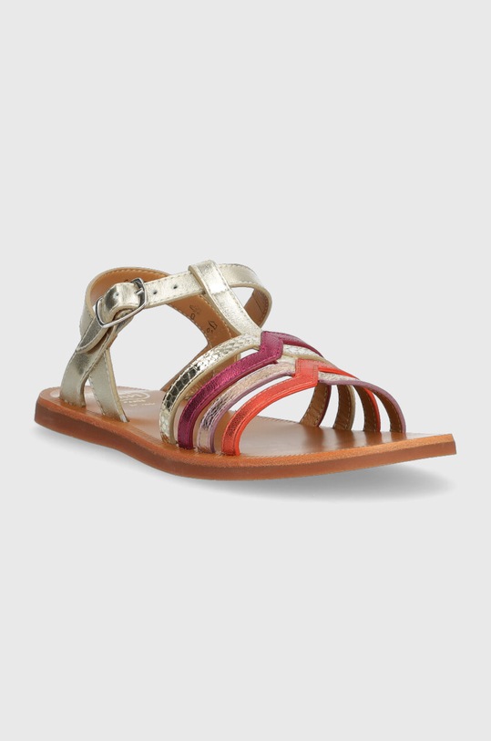 Detské kožené sandále Pom D'api O1GKAB0402.31.34 viacfarebná SS23