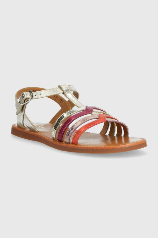 Pom D'api sandale din piele pentru copii O1GKAB0402.35.38 argintiu SS23