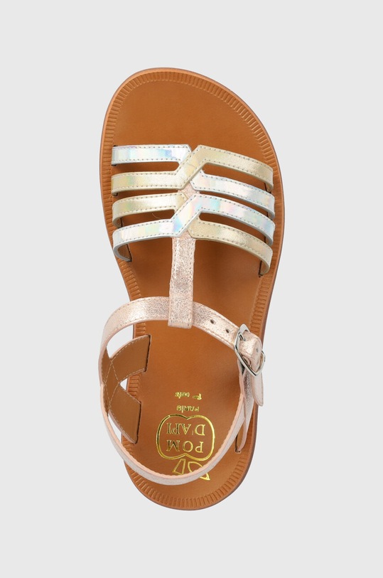 Pom D'api sandały skórzane dziecięce różowy O1GKBI0403.31.34