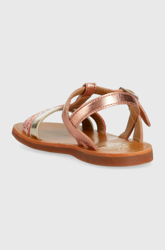 DÍVKA Dětské kožené sandály Pom D'api O1GVAB0401.24.27 růžová