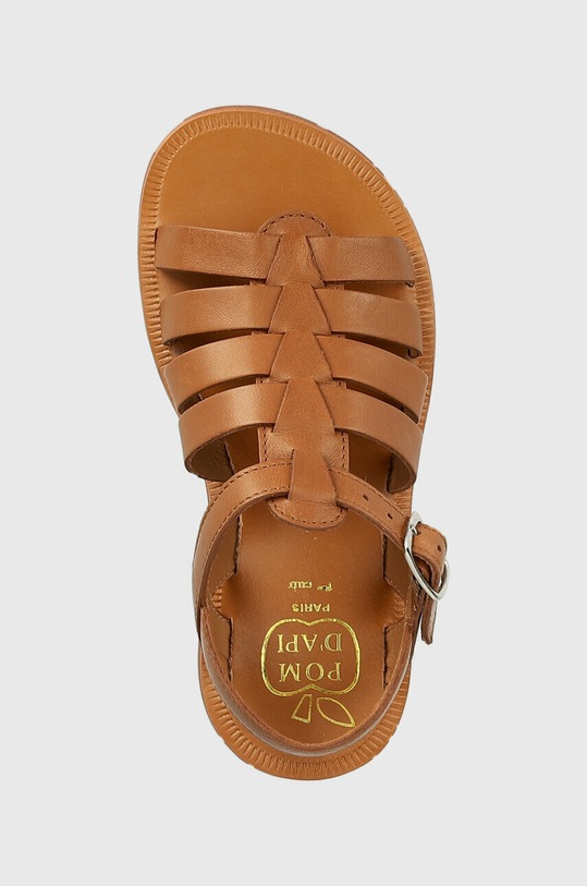 Pom D'api sandały skórzane dziecięce brązowy O1GYAA04R1.28.30