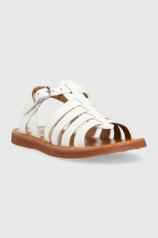 Pom D'api sandale din piele pentru copii O1GYAA04R2.24.27 alb SS23