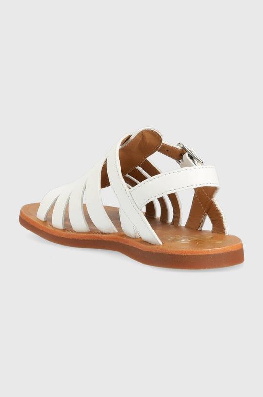 DÍVKA Dětské kožené sandály Pom D'api O1GYAA04R2.28.30 bílá