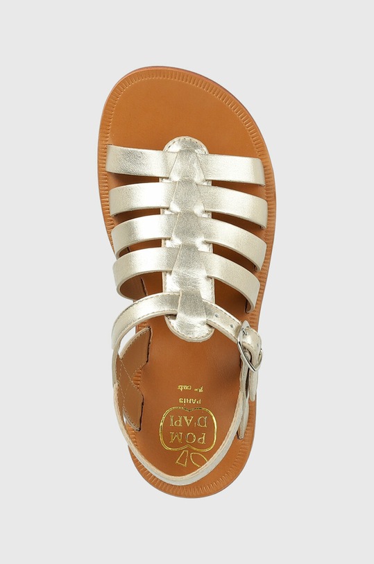Pom D'api sandale din piele pentru copii aur O1GYAB04R3.31.34