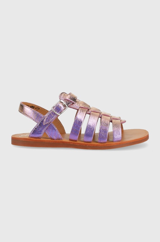 Pom D'api sandale din piele pentru copii violet O1GYAO0402.28.30